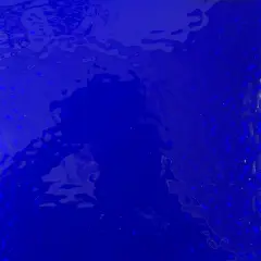 Wissmach COBALT BLUE English Muffle Stained Glass Sheet &ndash; Vintage Ripple Textured Art Glass for Mosaics, Panels, Lamps & DIY Crafts | Hand-selected by The Little Flowers