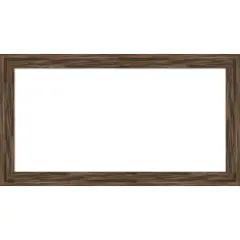 Regis Barnwood Narrow Framed Dry Erase Magnetic Board Mocha