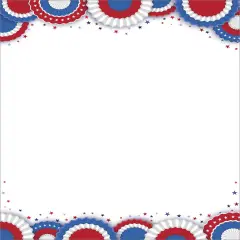 Great Papers! Patriotic Fan Letterhead, for Invitations, Announcements and Personal Messages, Printer Friendly 8.5&rdquo;x11&rdquo;, 50 Pack
