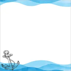 Great Papers! Nautical Anchor Letterhead, for Invitations, Announcements and Personal Messages, Printer Friendly 8.5&rdquo;x11&rdquo;, 50 Pack