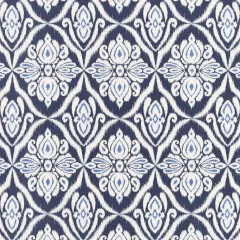 Prussian - Blue Damask Upholstery Fabric 54 Inches"