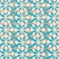 Mediterranean - Aqua & Teal Abstract & Geometric Upholstery Fabric 54 Inches"
