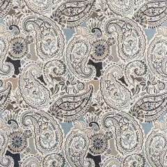 Cornflower - Blue Paisley Upholstery Fabric 54 Inches"