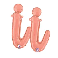 Betallic&reg; 14 inch Script Letter I Rose Gold Air Fill Only
