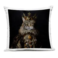 Stupell Industries Purrfectly Proper Cat Outdoor Pillow, 18 x 7 x 18