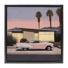Stupell Industries California Classic Car Framed Floater Canvas Wall Art Design by Noah Bay