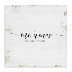 Stupell Industries Si Me Amas D&eacute;jame Dormir Canvas Wall Art