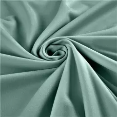1 Yard Soft Crepe Textured Techno Scuba Knit Fabric with Stretch Seafoam
