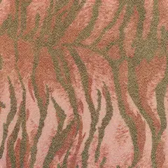 1 Yard Zebra Hologram Polyester Spandex Fabric 58/60 Inch Width Red Gold