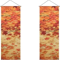 Autumn Maple Leaves Porch Banner (	Autumn Maple Leaves )