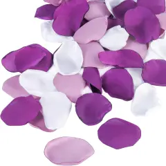 Artificial Silk Rose Petals 300pcs Reusable Fake Purple Flower Petals for Wedding