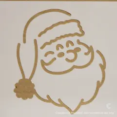 Designer Christmas Santa Stencil