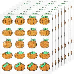 400 Pcs Pumpkins Dazzle Stickers Glitter Pumpkins Stickers Fall