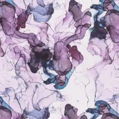 Mook Fabrics Smoke Print Cotton Fabric [108 in. Wide] - By The Yard Teal/Plum