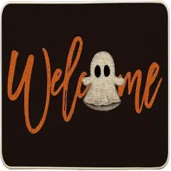 &ldquo;BOO&rdquo; Halloween Doormat &ndash; Low-Profile Indoor/Outdoor Rug for Porch or Entryway Decor