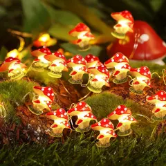 Mushroom Lights Room Cottagecore Decor 10FT 30LED