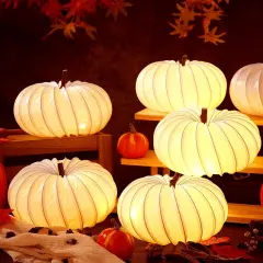 6 Pack DIY Pumpkin Lights 6 Inch Fall