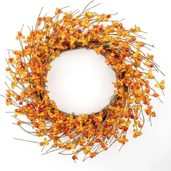 20 Inch Artificial Fall Wreath - Multicolor-1
