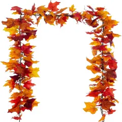 Fall Garland Maple Leaves Garlands 6.5Ft