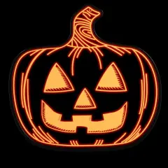 Halloween Pumpkin Night Lights, 15.35" x 15.86