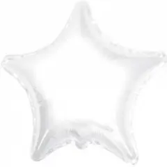 White Star Mylar Balloon 18"