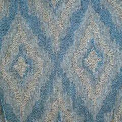 Embroidery Decorative Upholstery & Drapery Fabric 100% Polyester Grey/Jet Blue