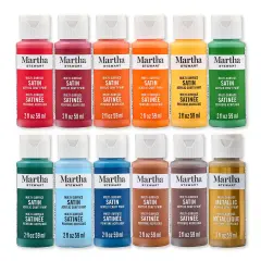 Martha Stewart&trade; Autumn Harvest - Multi-Surface Satin Paint Set - 12 pc. - 68667