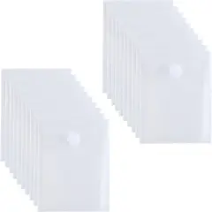 Vertical Plastic Envelopes - 20 Pack