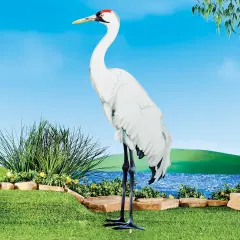 Collections Etc Realistic Whooping Crane Outdoor Garden Stake