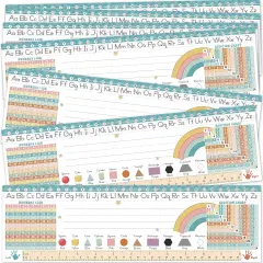 30 Boho Groovy Desk Name Tags for Classroom (14x4)