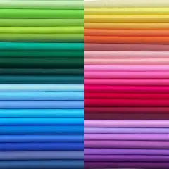 50PCS 10 x 10 inch Solid 100% Cotton Fat Quarters Precut Fabric for Sewing