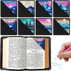 8 Pcs Diamond Painting Bookmark Kits for Adults