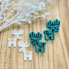 FOLK REINDEER ANTLERS | CHRISTMAS | CLAY CUTTERS