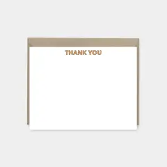 Multicolor Neon Modern Type Notecard