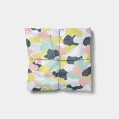 Pastel and Gray Pop Camo Gift Wrap