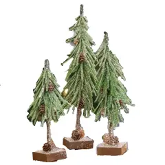 Glittered Pinecone Tree 10"