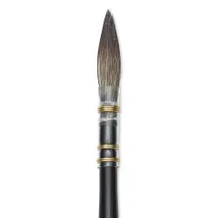 Da Vinci Casaneo Synthetic Squirrel Watercolor Brush -Quill Round Wash, Size 2/0, Short Handle, Synthetic