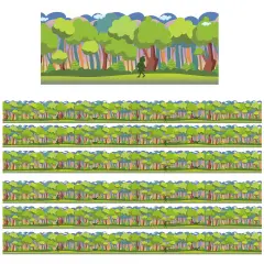 Once Upon A Dream Forest Extra Wide Die-Cut Deco Trim&reg;, 37 Feet Per Pack, 6 Packs