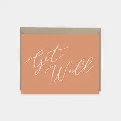 Get Well Card, Script Lettering Card