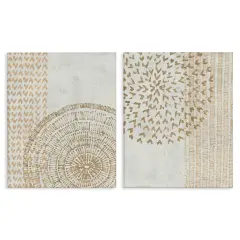 Stupell Industries Abstract Orbs and Stripes 2 pc Canvas Wall Art Set Design by June Erica Vess