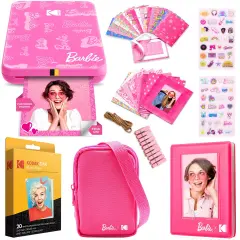 Kodak x Barbie Step Slim Wireless Instant Portable Photo Mobile Printer Gift Bundle, Signature Style