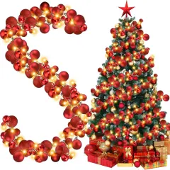 6 Ft Christmas Bulb Ball Garland