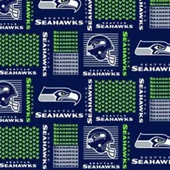 Licensed NFL Seattle Seahawks Cotton 6470-D Fabric by the Yard