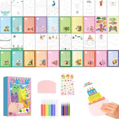 35Pcs DIY Rainbow Scratch Art Set