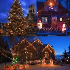 100 LED Multifunction String Light with Green Wire