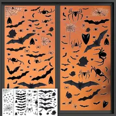 4 Sheets Halloween Window Clings