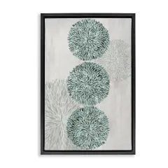 Stupell Industries Round Leafy Whirl Floating Frame, design by Hannah Dawson