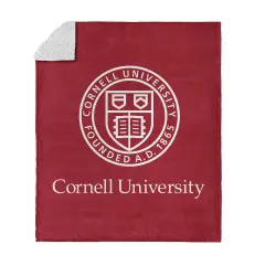NCAA Ivy League Silk Touch Sherpa Throw Blanket Cornell