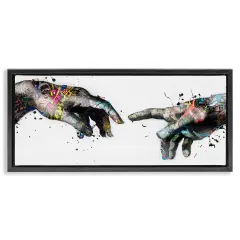 Stupell Industries Classic Creation with Urban Tattoos Framed Floater Canvas Wall Art Design by Reinders