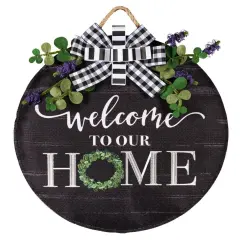 Spring Eucalyptus Welcome Door Decoration